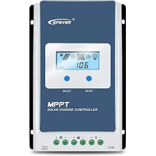 EPEVER MPPT saulės įkrovos valdiklis 10A saulės įkrovos valdiklis 12V/24V automatinis darbinis maksimalus PV 100V saulės įkrovos valdiklis su LCD ekranu, skirtas gelinėms ir sandarioms ličio baterijoms