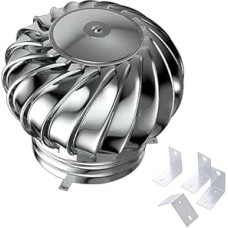 Ventilator Turbinen, Edelstahl Pipefit Dach Belüftungs Ventilator Windturbinen für jedes Wetter, drehbare Schornsteinhaube, Lüftungsschlitz, Dachbodenventilator für Häuser, Fabrik, Dachboden