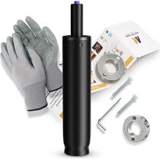 Mastery Mart Gasfeder für Bürostuhl, mit 251mm - 346mm Gasdruckfeder für Bürostuhl, Handschuhe, Zylinderentfernungswerkzeug, Zylinderklemmwellen(28mm), Lange Schrauben, L-Schraubenschlüssel