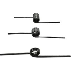 Hochleistungs-Zugfeder, 10 Stück Linkshänder 65 Mn Federstahl Torsionsfeder, 2,5 mm x 30 V-förmige Feder 3-9 Umdrehungen, 180 Grad(2,5 mm x 30 mm-180 laipsnių-6 ratai)