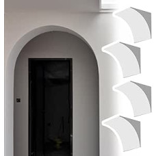 Schaumstoff-Bogentür-Set für Außentüren, Innendekorations-Bogenform-Set für Türöffnungen, Eck-Set für Wohnzimmer/Flur (4-teilig, 28 x 28 x 28 cm)
