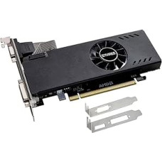 QTHREE Radeon RX 550 Low Profile Graphics Card, 4GB GDDR5 128-bit, DVI-D, HDMI, VGA, PCI Express x8, Desktop Gaming Graphics Card for PC, DirectX 12, Computer GPU
