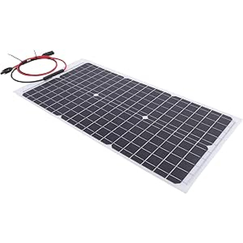 Monokristalinio silicio saulės kolektorius 30 W 18 V pusiau lanksti saulės įkrovimo zona namams lauke