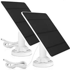 5W Solarpanel für Überwachungskamera Aussen Akku, 5V Solarmodul