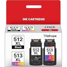 512XL 513XL spausdintuvo kasetės 512 513 XL Multipack PG512 CL513 kasetės, suderinamos su Canon PG-512 CL-513, skirtos Canon Pixma MP230 MP495 MP240 MP250 MP280 MX420 MX340 IP2700 (114444)