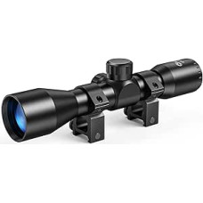 cvlife 4x32 kompaktiškas šautuvo optinis taikiklis medžiokliniam šautuvui su 20 mm nemokamais laikikliais