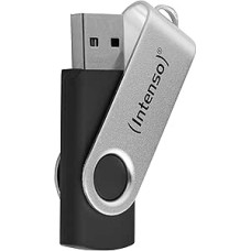 Intenso Office Line USB Stick 128 GB, Super Speed USB-A 3.2 Memory Stick with up to 70 MB/s, Robust Plastic Metal Housing, Silver-Black: Amazon.de: Computers & Accessories