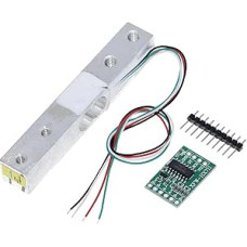 Wägezellen-Gewichtssensor 1 kg, 5 kg, 10 kg, 20 kg, HX711-Modul, elektronische Waage, Aluminiumlegierung, Wiegedrucksensor, Ad-Modul für Wägeeinrichtungen(1KG ir HX711)