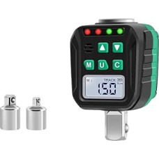 Skaitmeninis sukimo momento kalibratorius 10-200Nm, H dinamometrinių veržliarakčių priedai su 6 iš anksto nustatytais M1-M6 režimais, dvigubu LED ekranu ir garsiniu signalu, konvertuoja rankinius reketus automobiliams ir
