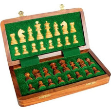 Stonk raft, quality wooden chess set 18 x18 — magnetic chess box made of rosewood