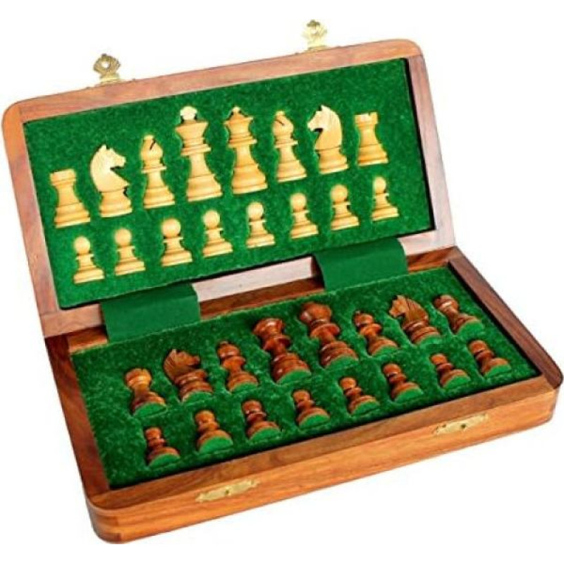 Stonk raft, quality wooden chess set 18 x18 — magnetic chess box made of rosewood