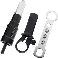 Electric Rivet Gun Binghe Electric Riveting Pliers Adapter Electric Rivet Pliers Rivet Attachment Rivet Gun Adapter Rivet Attachment for Cordless Screwdriver for Smaller Rivets