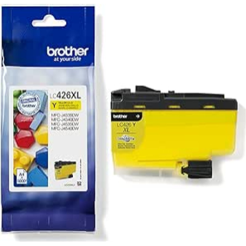 Brother Original LC-426XLY Yellow Ink Cartridge for Brother MFC-J4340DW, MFC-J4540DW, MFC-J4540DWXL (5000 Pages in Accordance with ISO Standard 24711)