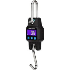 Kranwaage, 300 kg/50 g intelligente Kranwaage, wiederaufladbare, tragbare, hängende Hakenwaage mit 4,0 BT USB for industrielle Hakenwaage(Brown)