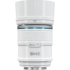 SIRUI Sniper 56 mm F1.2 AF plačiakampio objektyvas APS-C fotoaparatams, suderinamas su A5 A6 FX30 ZV-E10 E-Mount, baltos spalvos