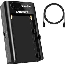 NP-F akumuliatoriaus plokštė su USB C įvesties/išvesties dviguba nuolatinės srovės 12 V ir 8,4 V išvesties jungtimi, ANDYCINE NPF-G2 daugiafunkcinis akumuliatoriaus adapteris, skirtas 