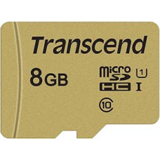 Transcend 8GB microSDXC/SDHC 500S Memory Card with Adapter