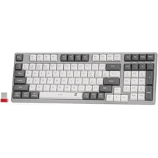 Redragon BK7114 Low-Profile Computer Tastatur, 98 Tasten Slim Office PC Scissors Mechanism Tastatur mit 2.4G BT Wireless Verbindung, taktiler leiser Tastenanschlag, farblich gemischte Tastenkappen