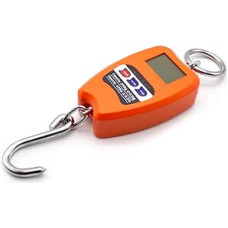 200 kg Mini Crane Scales LCD Display Hook Dynamometer Electronic Mini Scales Industrial Digital Scales Hooks Stainless Steel KG/LB/N