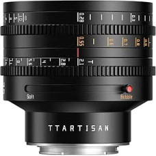 TTARTISAN 35 mm T2.1 kino objektyvas Viso formato rankinio fokusavimo minkštas bokeh ir burbulinio bokeh perjungimas (skirtas 