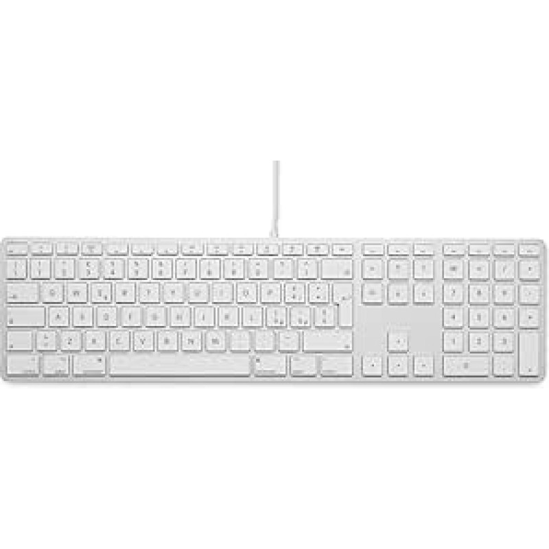 lmp - Itališka (QWERTY) klaviatūra su skaitmenine klaviatūra, aliuminio viršutiniu dangteliu ir 2 USB prievadais - skirta MAC