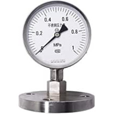 Druckmesser Stoßdurchsichere Druckmesser Flanschtyp Alle Edelstahl-Manometer mit Edelstahl-Membran verbunden(0~1.6)
