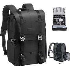 K&F CONCEPT Kamerarucksäcke 20L, didžioji fotoaparato kuprinė 15,6 Zoll Laptopfach, Spritzwassergeschutzt Fotorucksack mit Regenschutz, Kameratasche Groß für DSLR SLR