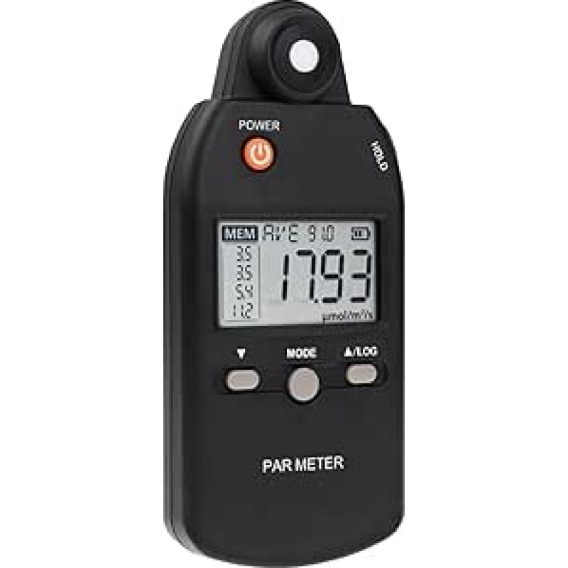 UV-Messgerät, PAR-Meter Beleuchtungsstärkemessgerät PPFD-Sensor Voll-Aufzeichnungsfunktion Indoor Outdoor Pflanzenlichtmessgerät