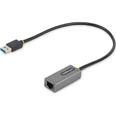 StarTech.com USB 3.0 to Gigabit Ethernet Network Adapter - 10/100/1000 Mbit/s, USB to RJ45, USB to LAN Adapter, USB Ethernet Adapter (GbE), 30 cm Fixed Cable, Driverless Installation (USB31000S2)