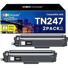 GPC IMAGE TN247 TN-247 Toneris suderinamas su Brother TN-243CMYK, skirtas Brother MFC L3750CDW DCP-L3550CDW MFC-L3750CDW HL-L3210CW DCP-L3510CDW HL-L3230CDW MFC-L3710CW spausdintuvui TN243CMYK (2 pakuotės, 2 pakuotės, N