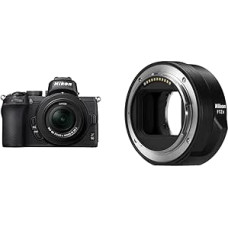 Nikon Z 50 KIT DX 16-50 mm 1:3.5-6.3 VR DX formato fotoaparatui + NIKON FTZ II (adapteris, skirtas F-objektyvams ir Z-formato fotoaparatams)