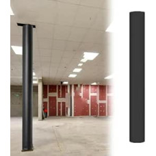 Robuste Schaumstoffpolsterung für Kellerstange - 1,2 m, 1,5 m, 1,8 m Basketballkorb-Sicherheitsbandagen - schwarzes anpassbares Kissen für Garage und Spielplatz-Säulen