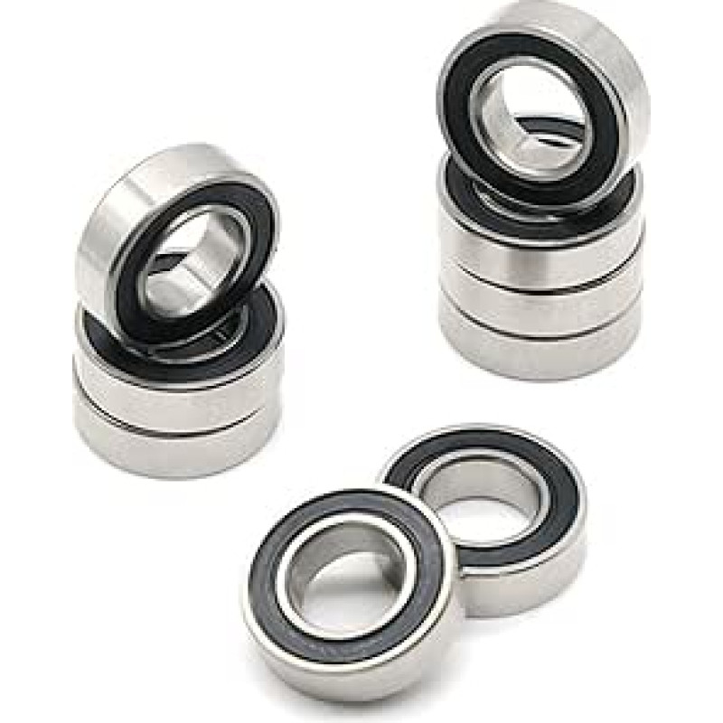 688RS guoliai 10vnt. 8x16x5mm ABEC-7 Hobby RC Car Truck 688 RS 2RS guoliai juodi sandarūs