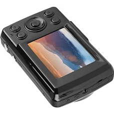 lyrlody Skaitmeninis fotoaparatas, senovinis skaitmeninis fotoaparatas, fotoaparatas Skaitmeninis fotoaparatas 720P HD kompaktiškas skaitmeninis fotoaparatas, skirtas suaugusiems, senjorams, vaikams, 9,5 x 5,5 x 2,5 cm (juodas)