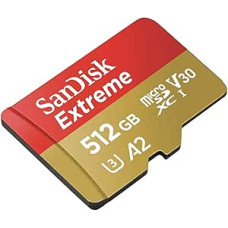 SanDisk Extreme microSDHC 3 Rescue Pro Deluxe atminties kortelė, raudona/auksinė