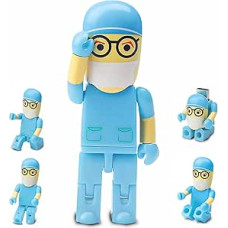 64 GB karikatūrų daktaro modelis USB atmintinė USB 2.0 atminties kortelė, skirta išorinei duomenų saugyklai, mėlyna