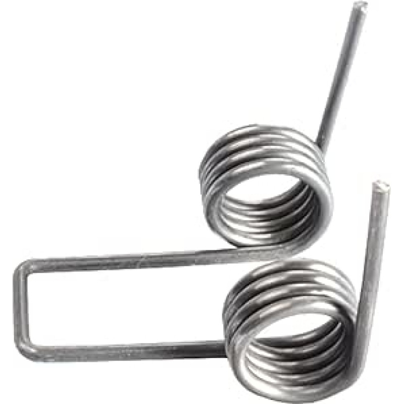 Small Torsion Spring, 2 Pieces Wire Diameter 3 mm Spring Steel Double Torsion Spring 4 Coils High Performance Torsion Spring