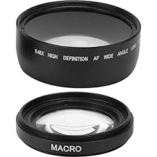 Camera Lens JSR-1151 58mm Wide Angle Macro Lens with 0.45X Wide Focal Length Large Angle for Large Scene Photography for All 58mm Diameter Camera Lens