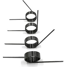 Torsionfeder aus Edelstahl WD 1,0 mm Winkel 60/90/120/180 Grad V-förmige Torsionsfeder Schraubenförmige Torsionsfeder 65Mn (10 Stück) Metallfedern (8 mm, 9 Runden_180 Grad)(6mm,3 LAPS-120DEGREES)