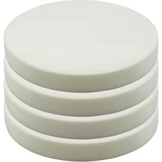 4 x Round Bar Stool Chair Upholstery Foam Pad Replacement Craft Foam for Arts Modeling School Projects Cut to Any Size (10cm Thick, Diameter 40cm)