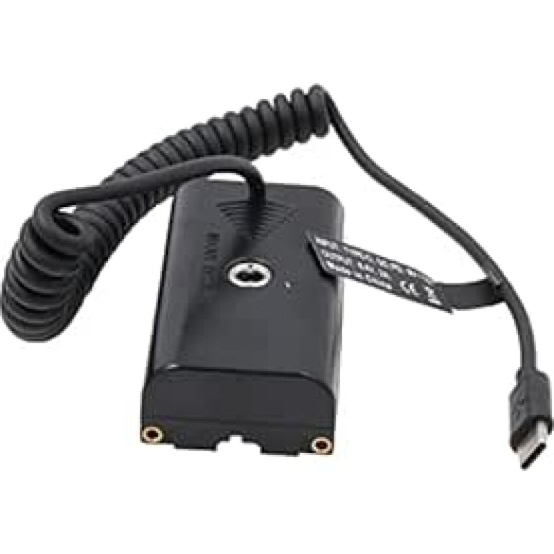 SZRMCC NP F970 F550 manekeno baterija su įvesties 7,4 V 3A į C tipo USB C PD paleidimo kabeliu, skirta 