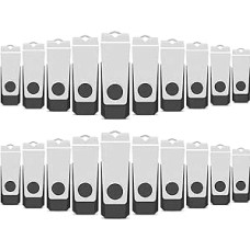 TEWENE 8 GB USB atmintinė 2.0 20 pakuočių USB atmintinė USB atmintinė USB atmintinė su dirželiais ir lipdukais