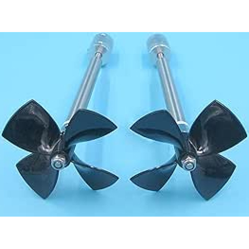 895 Variklio varančiojo veleno integracija, nerūdijantis plienas, 80 mm, 4 menčių sraigtas, apskrita ašis, kairė dešinė, 5 mm varančiojo veleno integracija Tikslus metalinis sraigtas (15 cm rinkinys)