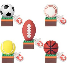 16GB*5 USB atmintinė Tenisas Beisbolas Futbolas Krepšinis Krepšinis Regbis Atminties kortelė Cartoon Memory Stick Pen Drive Mokykla Biuras Automobilis PC Nešiojamasis kompiuteris (16GB x 5, kamuoliai)