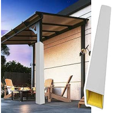 2,1 m Lange Polsterung zum Umwickeln von Stangen für 7,6 cm bis 30,5 cm große Vierkantstangen, 2,5 cm Dicke Schaumstoff-Säulenabdeckung, selbstklebend, Kollisionsschutz für Autotür