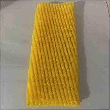 Putų tinklelio dangtelis, 200 vnt. didelių vaisių apsauginio tinklelio dangtelių, 24 x 10 cm, atsparus smūgiams, elastingas, atsparus susidūrimui, putų tinklelis, daržovių apsauga, pakuotė, tinklelio maišelis (juodas)(geltonas)