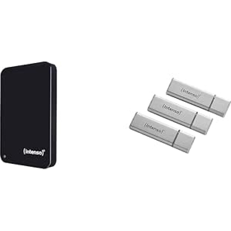 Intenso 6023560 1TB atminties diskas USB 3.0 2,5 colio išorinis kietasis diskas, mechaninis kietasis diskas ir 