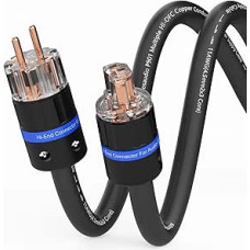Monosaudio P901 HiFi maitinimo kabelis 4,5 m² 1 m vario ekranas 2 kontaktų aukštos klasės IEC kabelis OFC kintamosios srovės audiofilų maitinimo kabelis su ES 