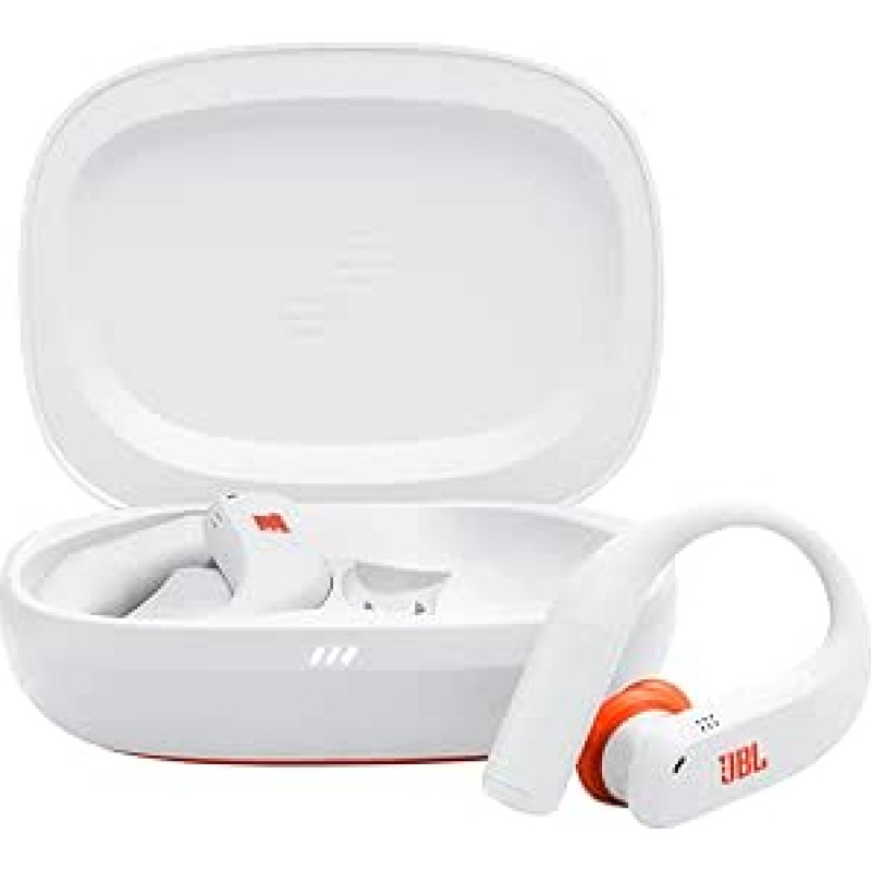 JBL Endurance Peak 4 In-Ear-True-Wireless-Sport-Kopfhörer mit Bluetooth und Noise Cancelling, 48 h Akkulaufzeit, TwistLock Secure Fit, IP68 Wasser-/Staubschutz, JBL Pure Bass Sound, Weiß
