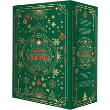 GCF Selection Festive and Decorative Advent Calendar with Delicious Wines from Many Top Origins such as France, Germany and the New World, 24 Small Sparkling Wine and Wines
